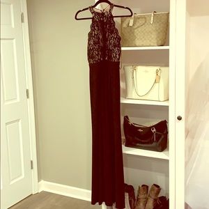 Floor length evening gown